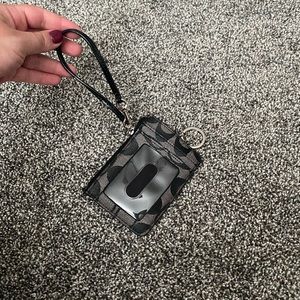 Coach mini wallet keychain